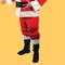 Large Mens Santa Suit Plush Fur Trimmed Jacket, Pants, Hat, Belt and Beard Set